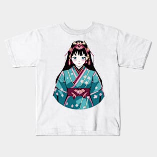 traditional japanese beauty Kids T-Shirt